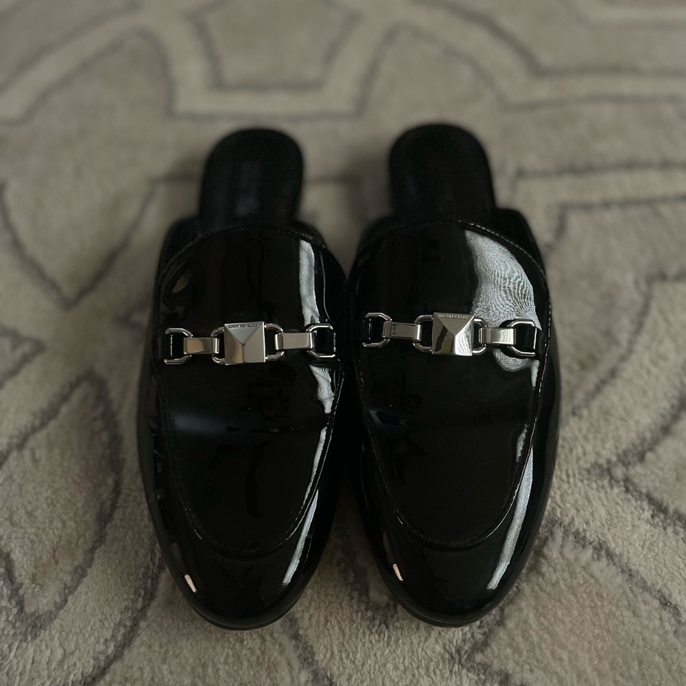Michael Kors Mercer lock loafer patent leather